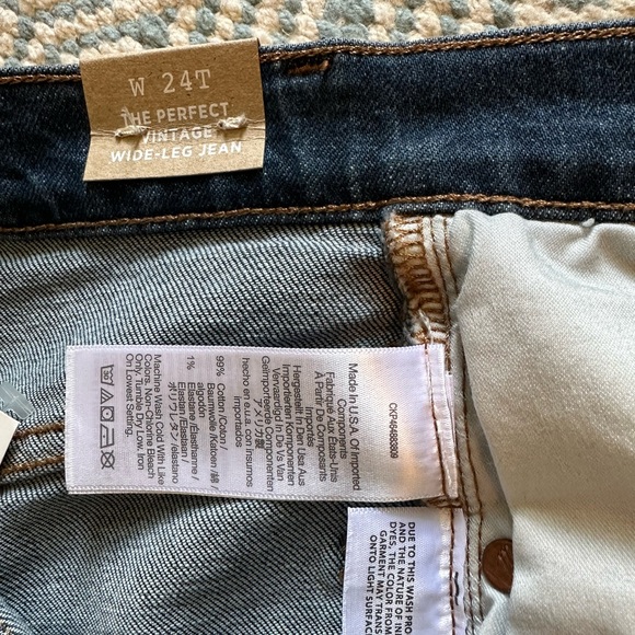 NWT - Madewell - The Tall Perfect Vintage Wide-Leg Jean in Fairdale Wash - Picture 8 of 8